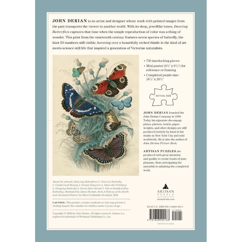 Dancing Butterflies 750pc Puzzle 3rd Product Detail  Image width="1000" height="1000"