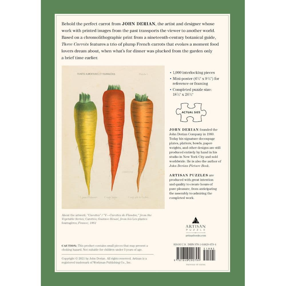 Three Carrots 1000pc Puzzle 4th Product Detail  Image width=&quot;1000&quot; height=&quot;1000&quot;