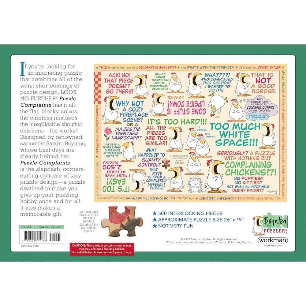 Puzzle Complaints 500 Piece Puzzle 5th Product Detail  Image width="1000" height="1000"