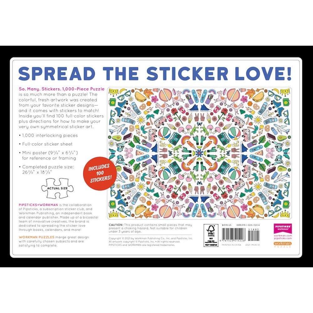 So Many Stickers 1000 Piece Puzzle 4th Product Detail  Image width=&quot;1000&quot; height=&quot;1000&quot;