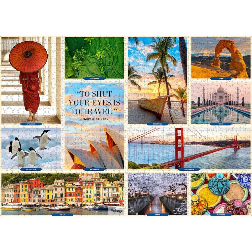 1000 Places to See Before You Die 1000 Piece Puzzle 3rd Product Detail  Image width=&quot;1000&quot; height=&quot;1000&quot;