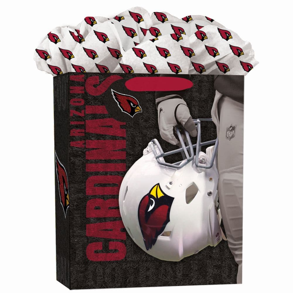 Arizona Cardinals Large Gift Bag Main Image with Tissue Paper width="1000" height="1000"