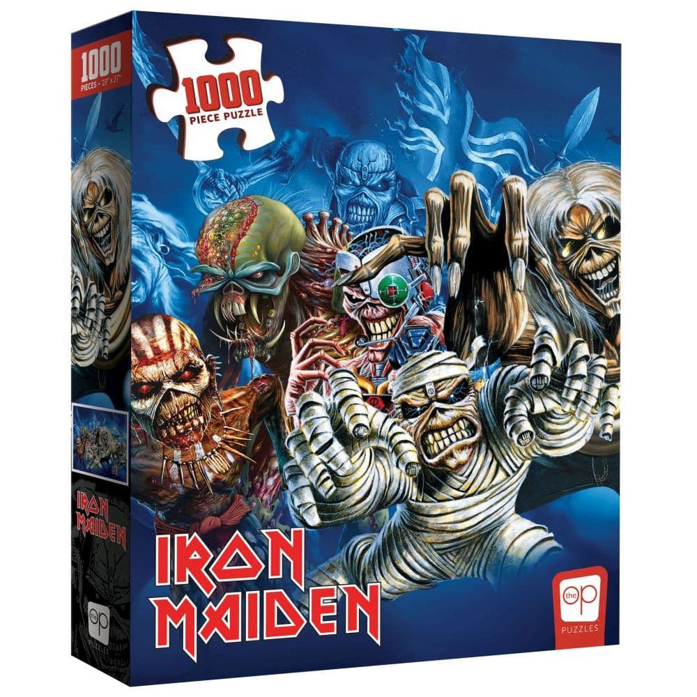 Iron Maiden Faces of Eddie 1000 Piece Puzzle Main Product  Image width=&quot;1000&quot; height=&quot;1000&quot;