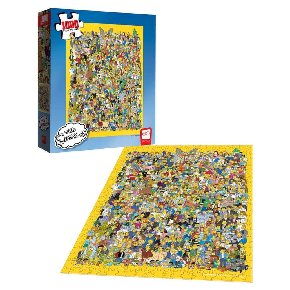 Simpsons Cast of Thousands 1000 Piece Puzzle 2nd Product Detail  Image width="1000" height="1000"