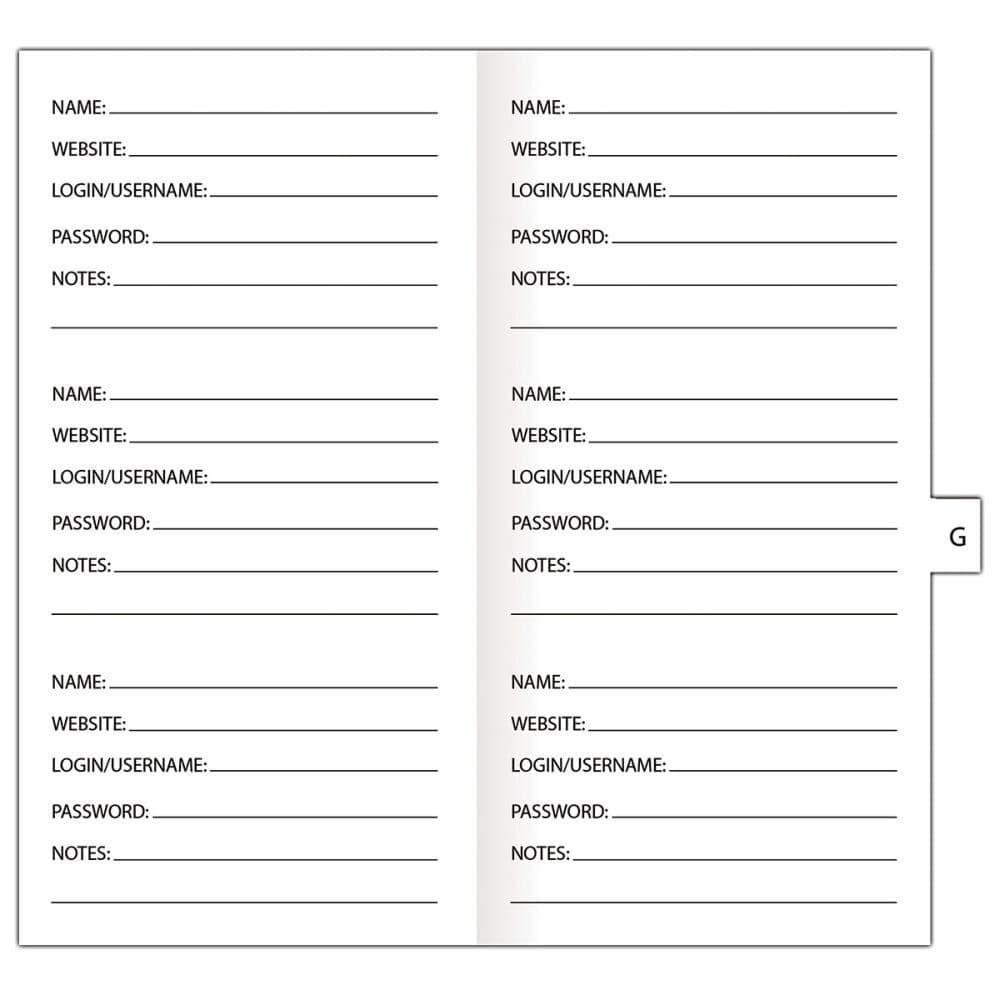 Executive Password Journal 4th Product Detail  Image width=&quot;1000&quot; height=&quot;1000&quot;
