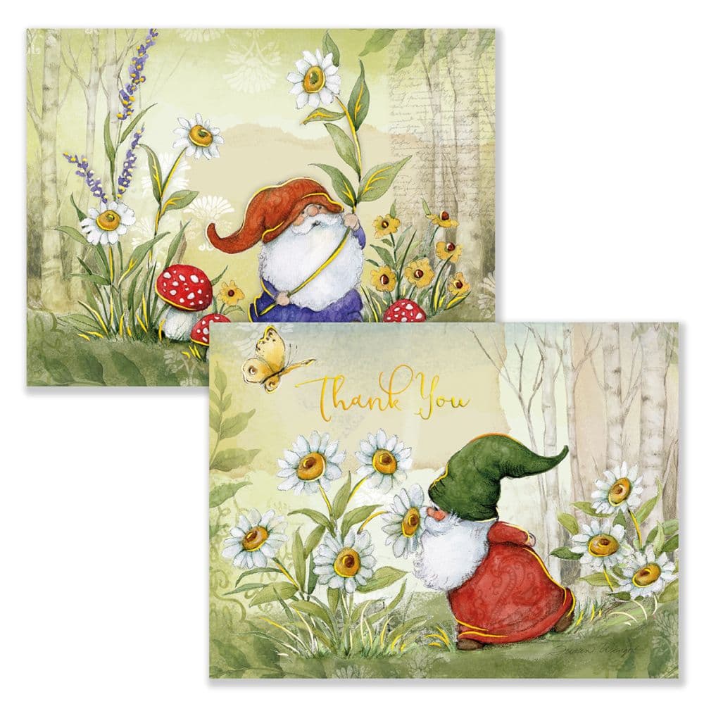 Garden Gnomes Assorted Notecards - Calendars.com