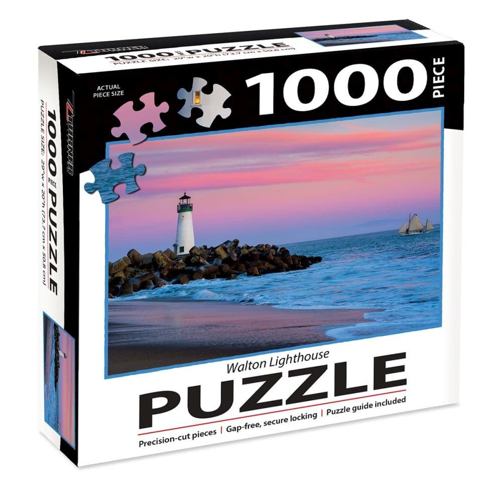 Lighthouse In Santa Cruz 1000 Piece Puzzle Main Product  Image width=&quot;1000&quot; height=&quot;1000&quot;