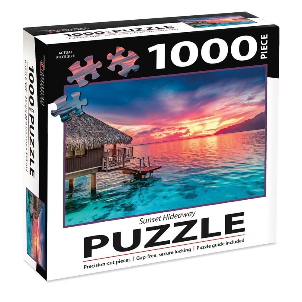 Sunset Hideaway 1000 Piece Puzzle Main Product  Image width=&quot;1000&quot; height=&quot;1000&quot;