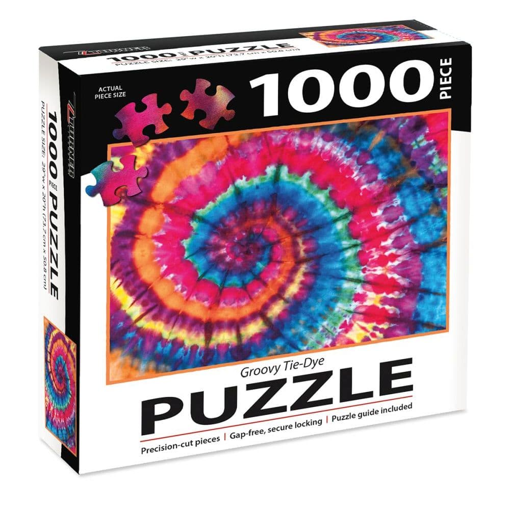 Groovy Tie Dye 1000 Piece Puzzle Main Product  Image width=&quot;1000&quot; height=&quot;1000&quot;