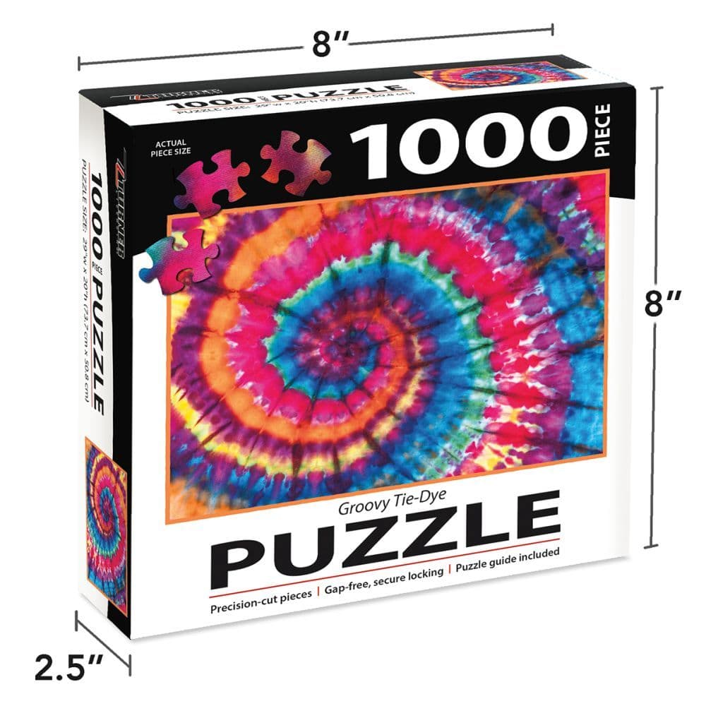 Groovy Tie Dye 1000 Piece Puzzle 4th Product Detail  Image width=&quot;1000&quot; height=&quot;1000&quot;