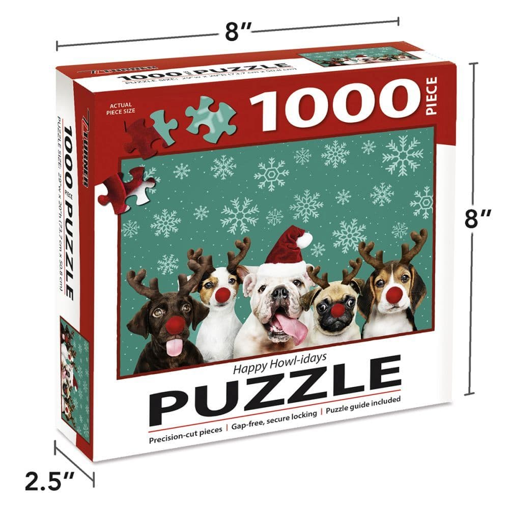 Happy Howl Idays 1000 Piece Puzzle 4th Product Detail  Image width=&quot;1000&quot; height=&quot;1000&quot;