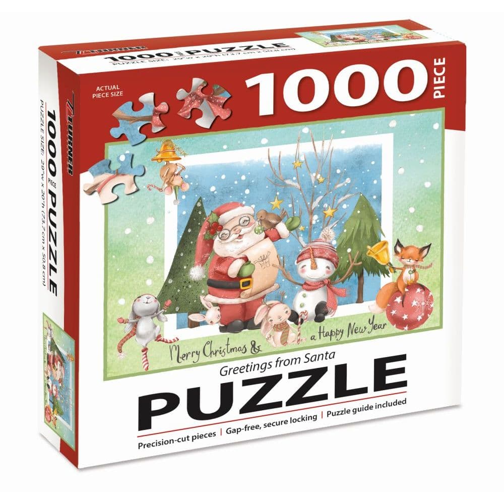 Greetings From Santa 1000 Piece Puzzle Main Product  Image width=&quot;1000&quot; height=&quot;1000&quot;