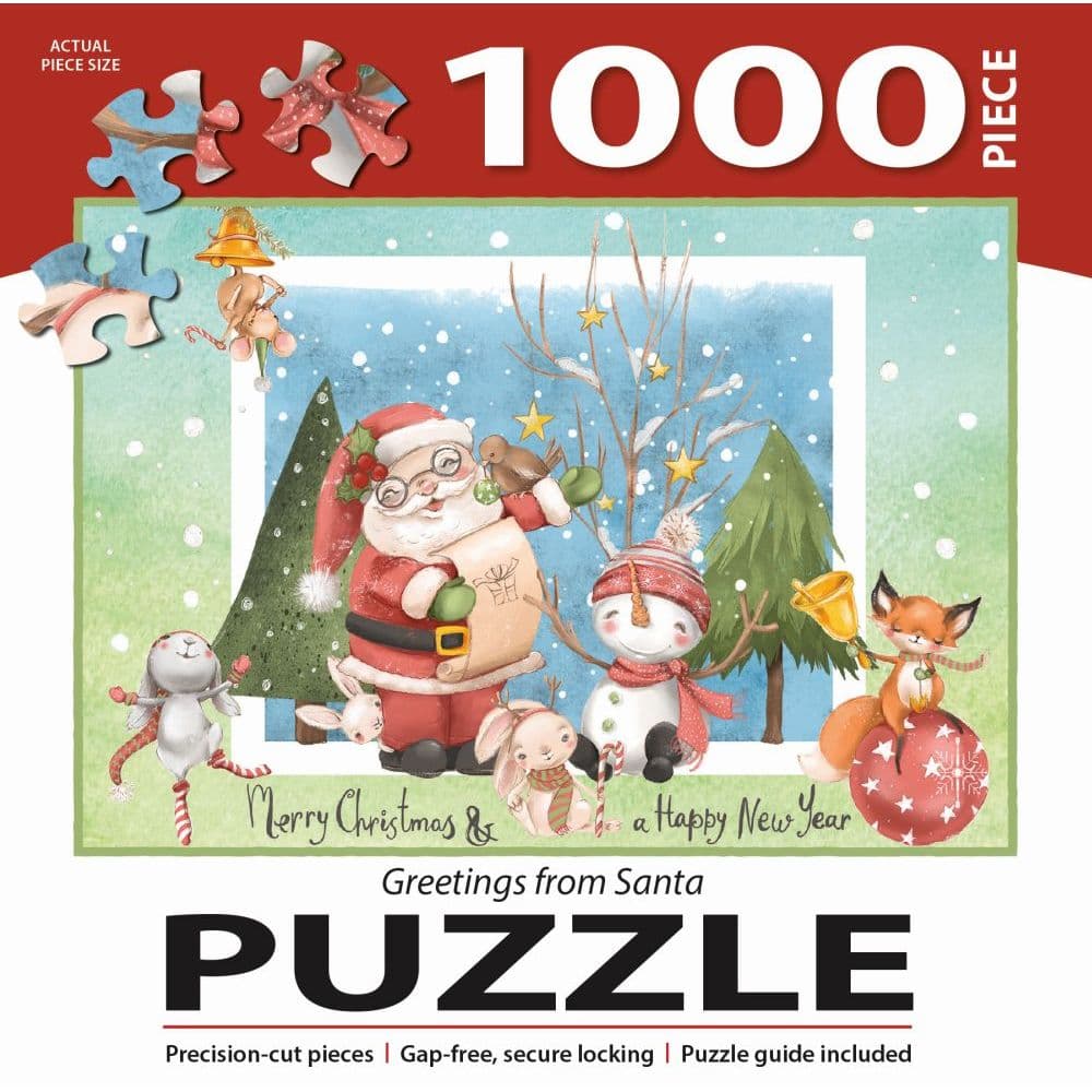 Greetings From Santa 1000 Piece Puzzle 3rd Product Detail  Image width=&quot;1000&quot; height=&quot;1000&quot;