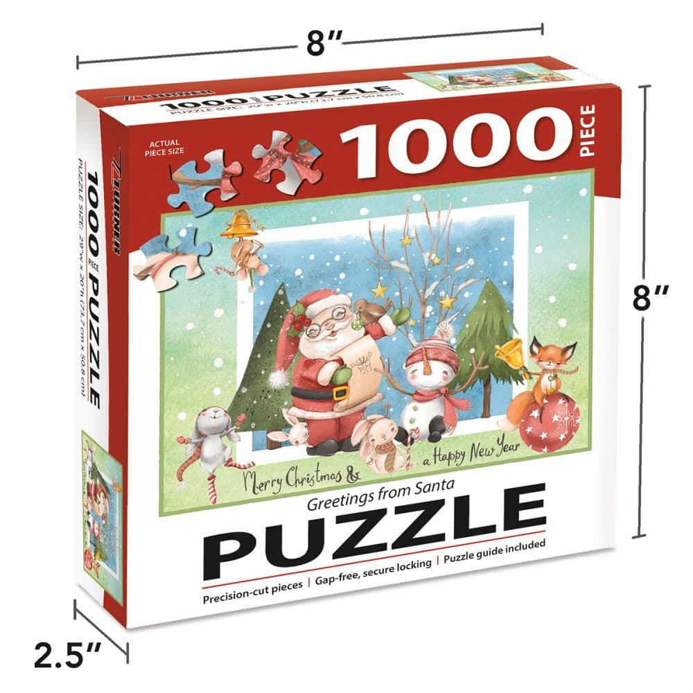 Greetings From Santa 1000 Piece Puzzle 4th Product Detail  Image width=&quot;1000&quot; height=&quot;1000&quot;