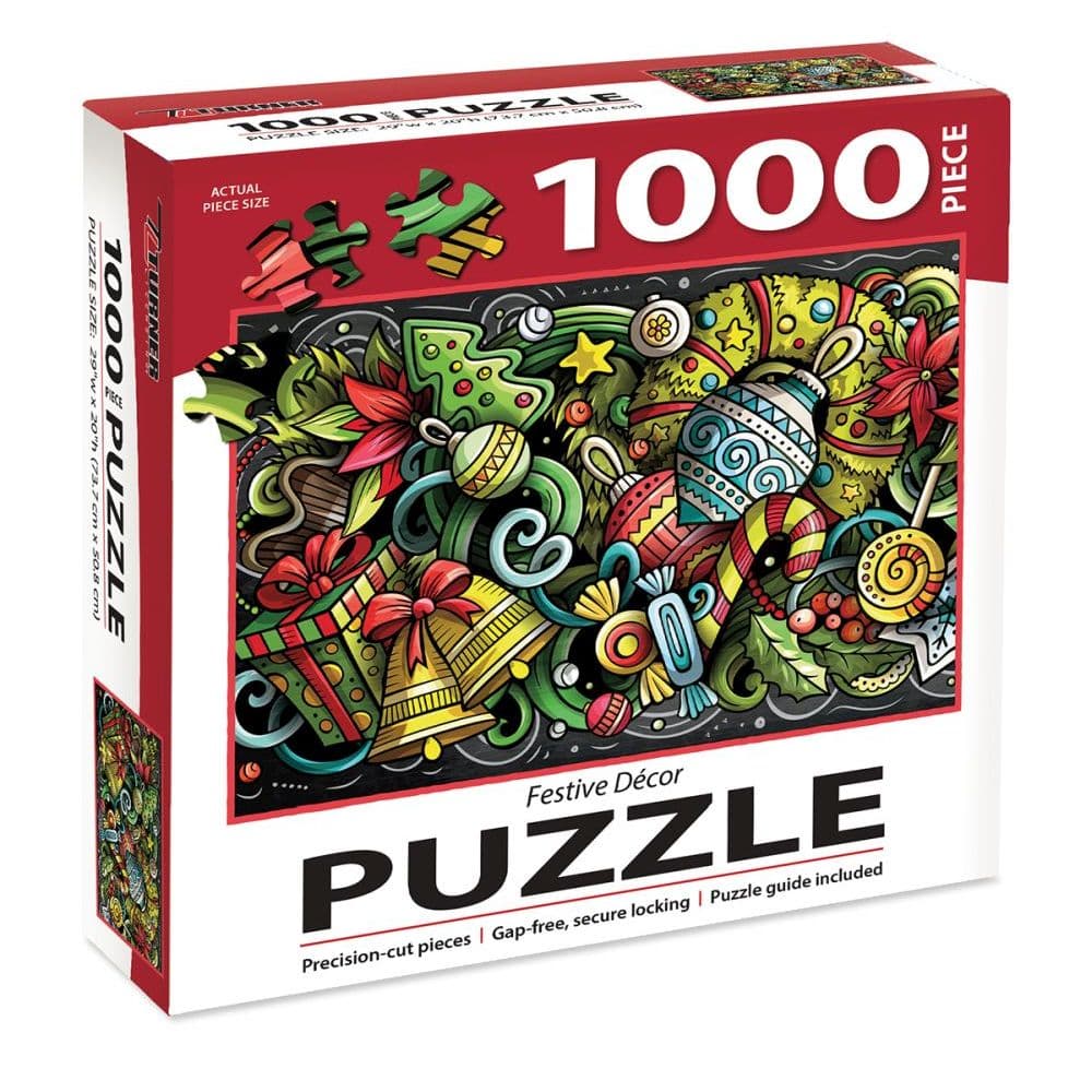 Festive 1000 Piece Puzzle - Calendars.com