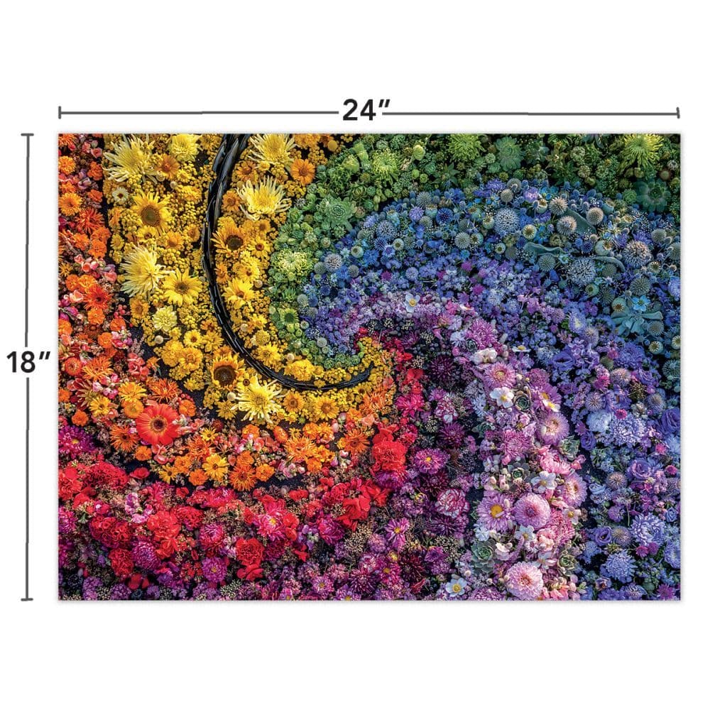 Floral Rainbows 500 Piece Puzzle 5th Product Detail  Image width=&quot;1000&quot; height=&quot;1000&quot;