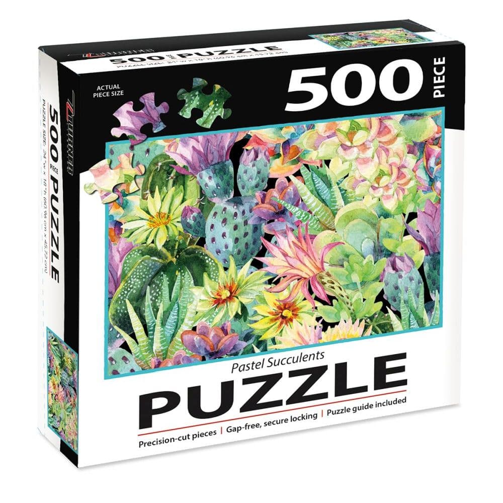 Pastel Succulents 500 Piece Puzzle Main Product  Image width=&quot;1000&quot; height=&quot;1000&quot;