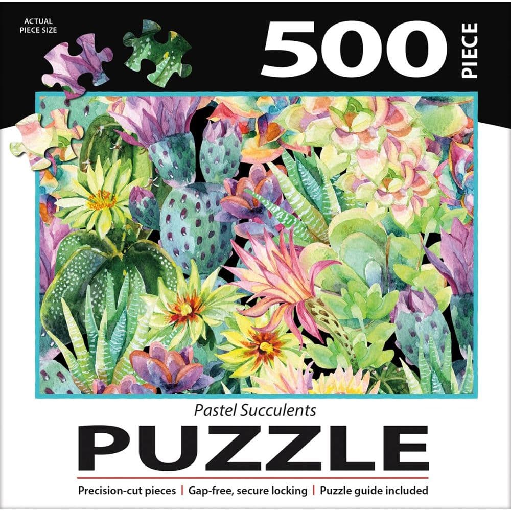 Pastel Succulents 500 Piece Puzzle 3rd Product Detail  Image width=&quot;1000&quot; height=&quot;1000&quot;