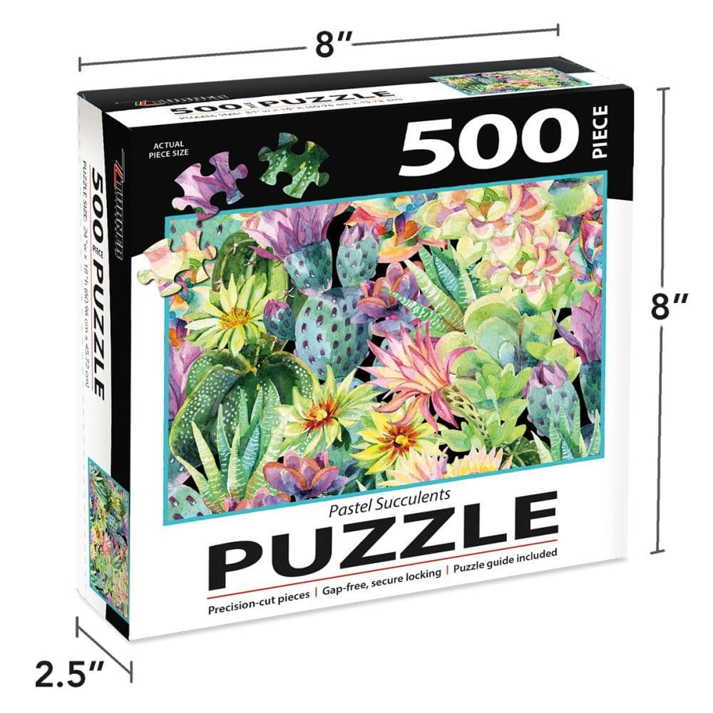 Pastel Succulents 500 Piece Puzzle 4th Product Detail  Image width=&quot;1000&quot; height=&quot;1000&quot;