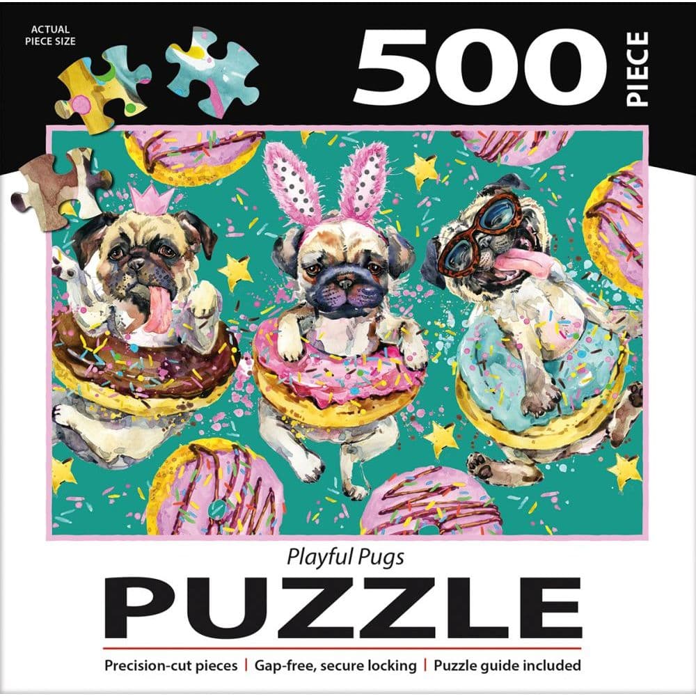 Playful Pugs 500 Piece Puzzle 3rd Product Detail  Image width=&quot;1000&quot; height=&quot;1000&quot;