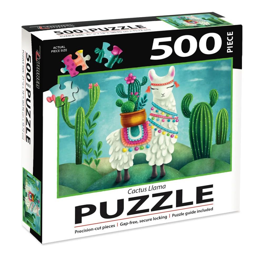 Cactus Llama 500 Piece Puzzle Main Product  Image width=&quot;1000&quot; height=&quot;1000&quot;