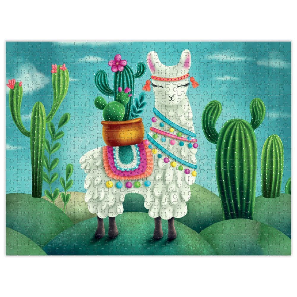 Cactus Llama 500 Piece Puzzle 2nd Product Detail  Image width=&quot;1000&quot; height=&quot;1000&quot;