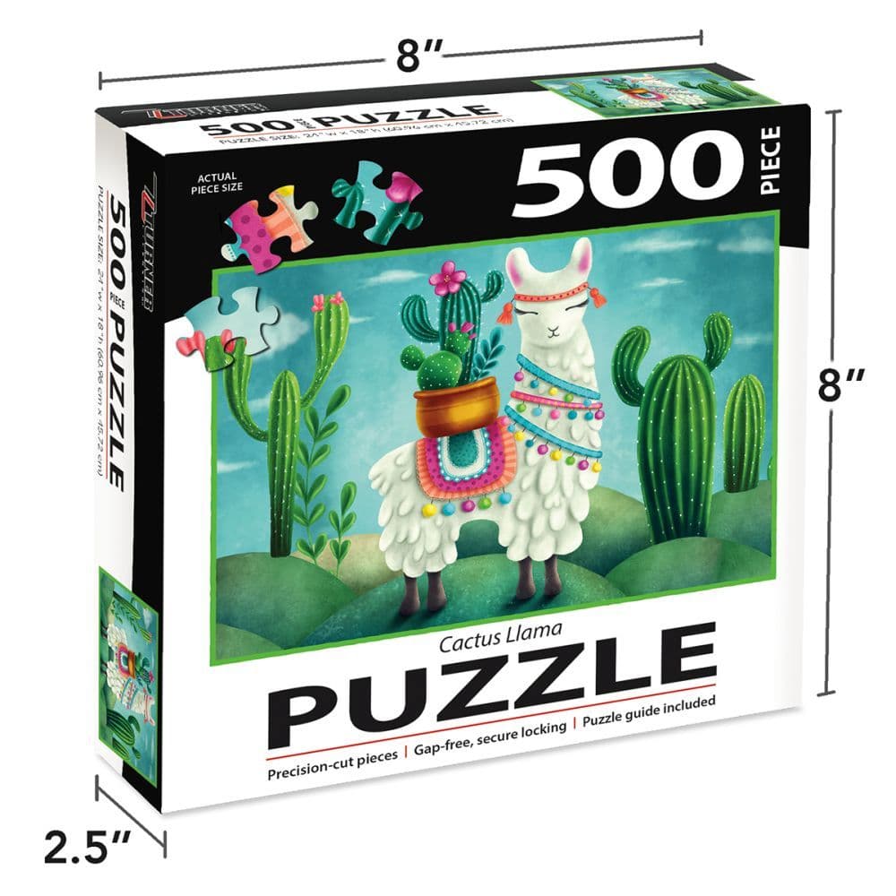 Cactus Llama 500 Piece Puzzle 4th Product Detail  Image width=&quot;1000&quot; height=&quot;1000&quot;