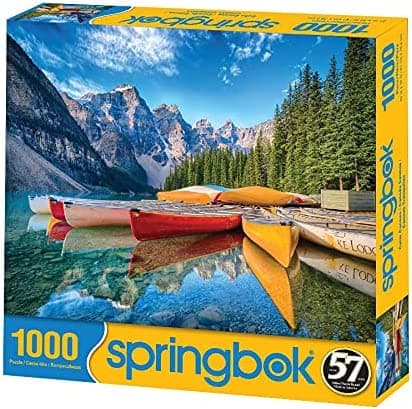 Calm Canoes 1000 Piece Puzzle Main Product  Image width=&quot;1000&quot; height=&quot;1000&quot;