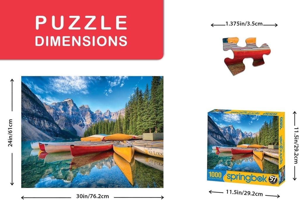 Calm Canoes 1000 Piece Puzzle 3rd Product Detail  Image width=&quot;1000&quot; height=&quot;1000&quot;