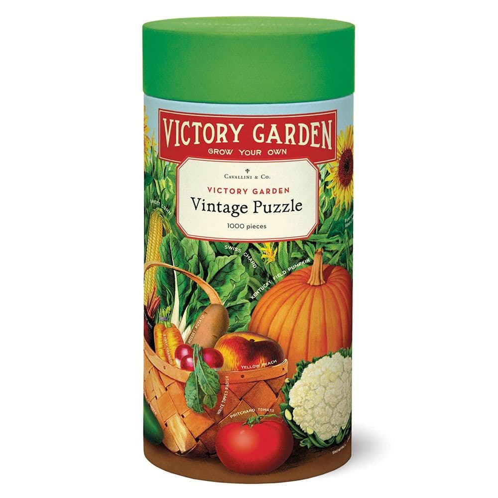 Victory Garden 1000 Piece Puzzle by Cavallini Main Product  Image width=&quot;1000&quot; height=&quot;1000&quot;