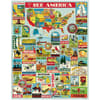 image See America 1000 Piece Puzzle by Cavallini 2nd Product Detail  Image width=&quot;1000&quot; height=&quot;1000&quot;