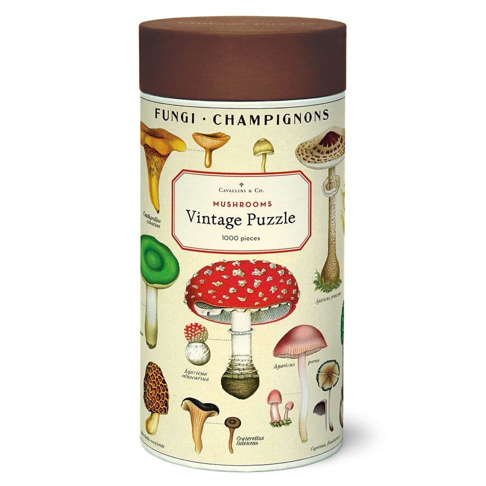 Mushrooms 1000 Piece Puzzle by Cavallini Main Product  Image width=&quot;1000&quot; height=&quot;1000&quot;