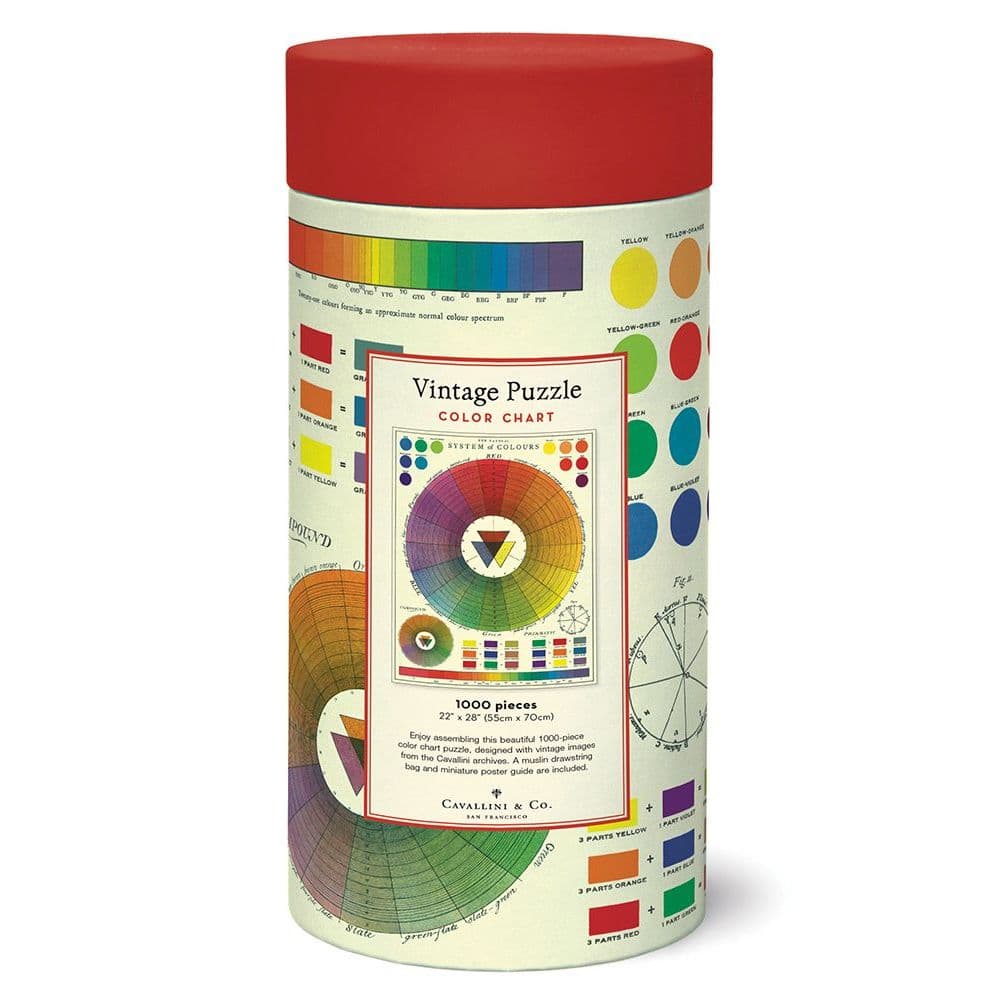 Color Chart 1000 Piece Puzzle by Cavallini 3rd Product Detail  Image width=&quot;1000&quot; height=&quot;1000&quot;