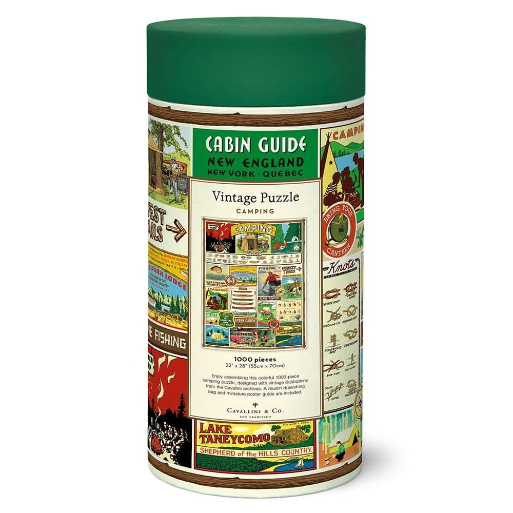 Camping 1000 Piece Puzzle by Cavallini 3rd Product Detail  Image width=&quot;1000&quot; height=&quot;1000&quot;
