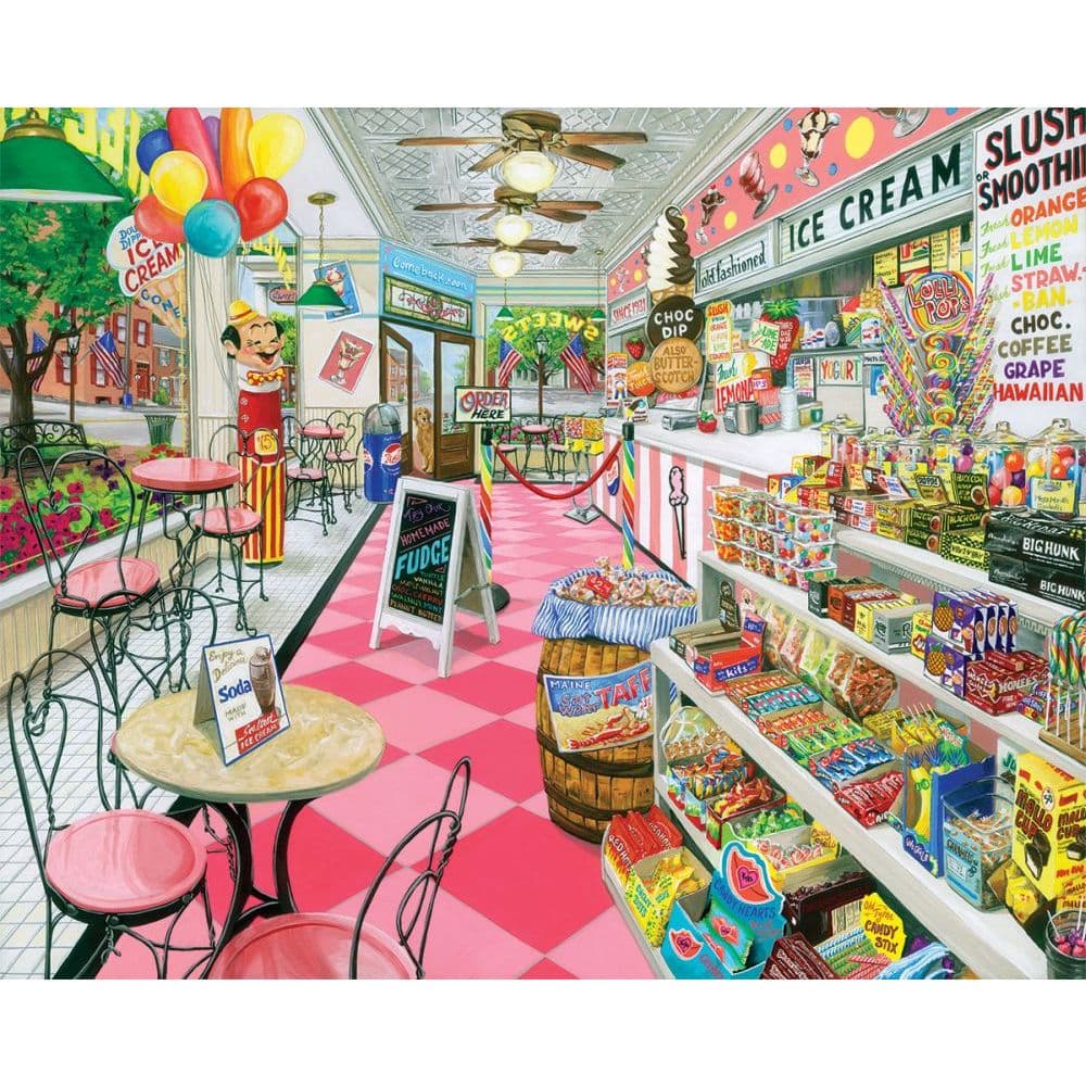 Ice Cream Parlor 1000 Piece Puzzle Main Product  Image width="1000" height="1000"