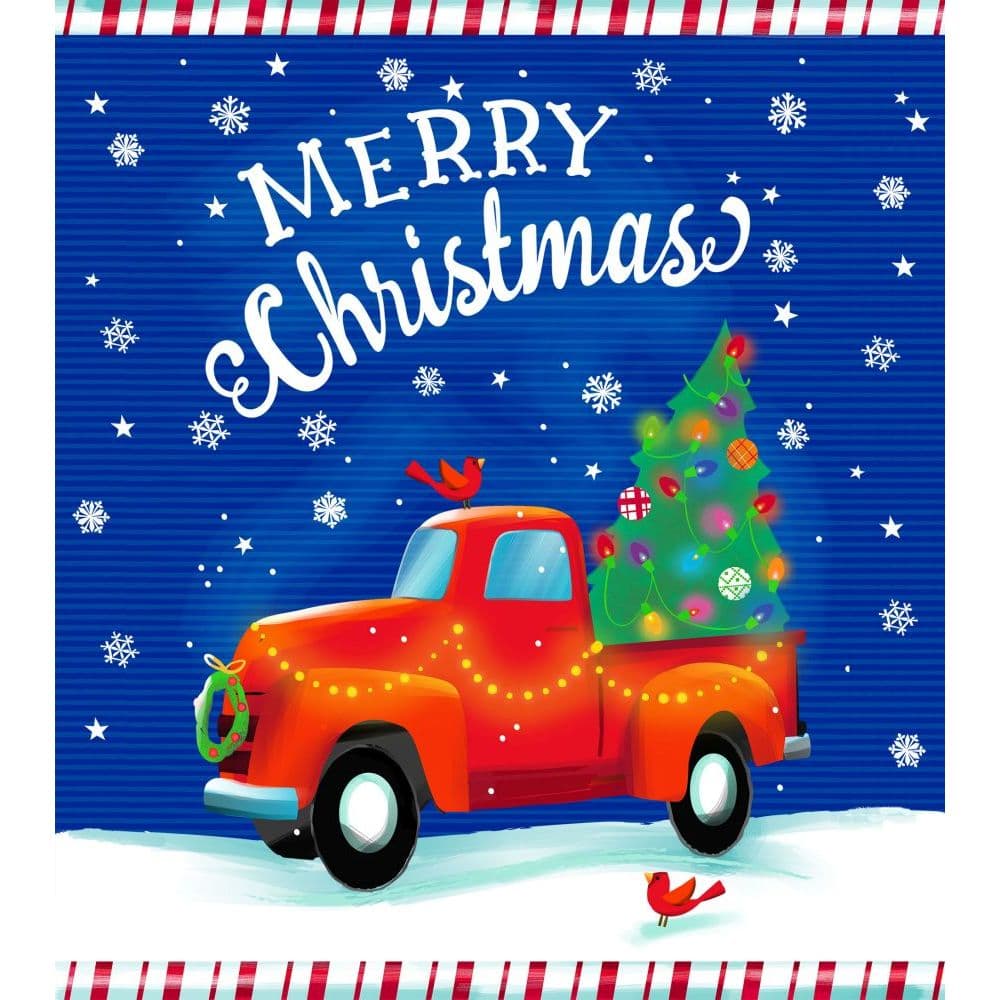 Red Truck Merry Christmas Calendar Wrapper Main Product  Image width="1000" height="1000"