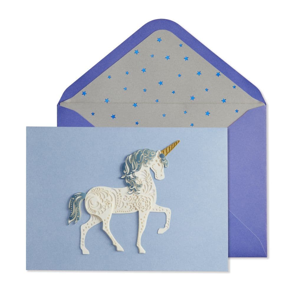 Unicorn White Birthday Card Main Product  Image width=&quot;1000&quot; height=&quot;1000&quot;