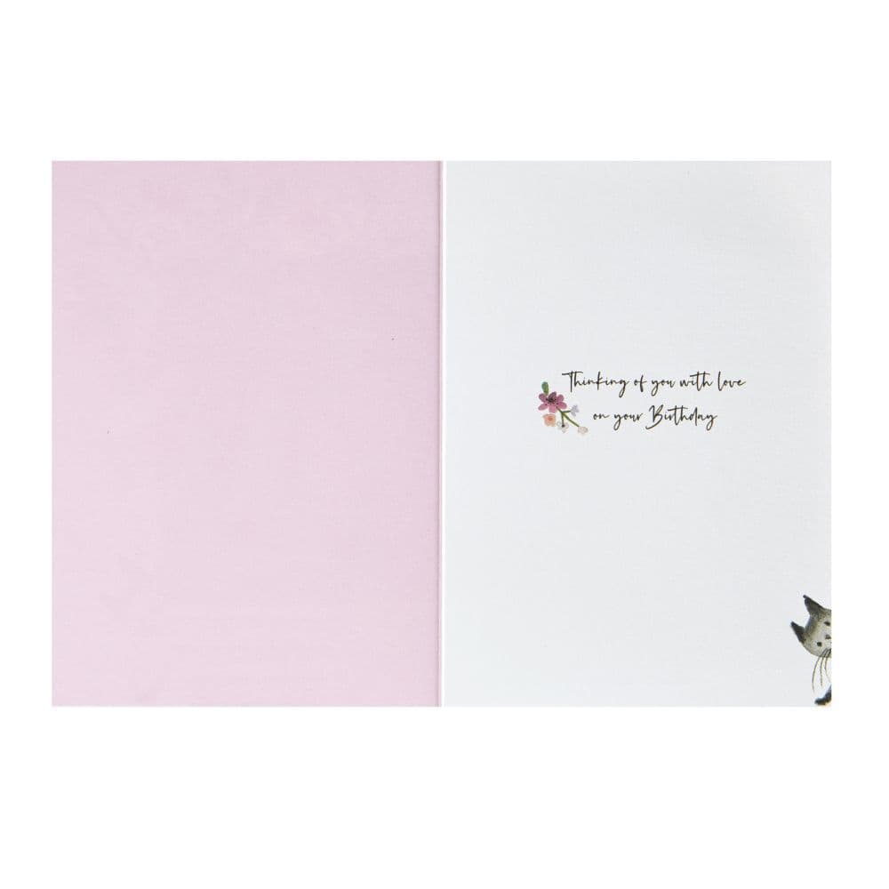 Vase With Flowers And Kitty Birthday Card 3rd Product Detail  Image width="1000" height="1000"