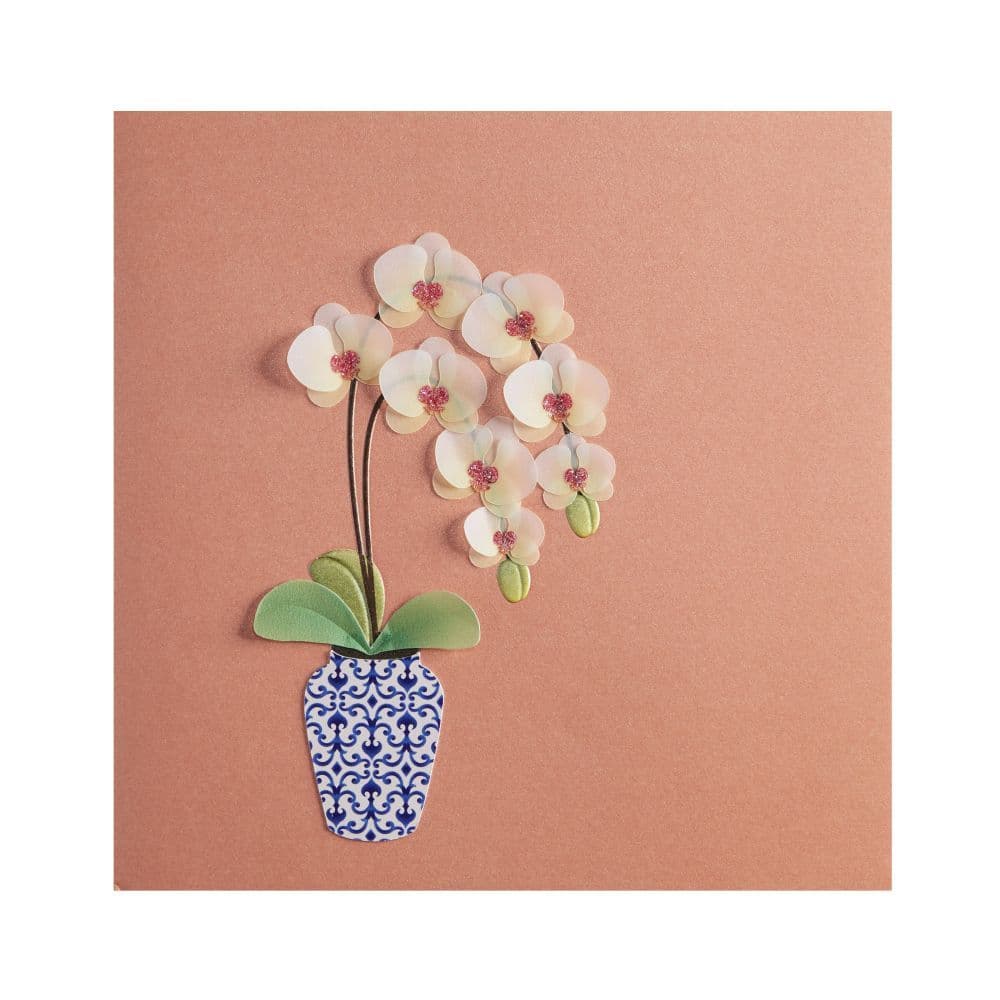 Vellum Orchids In Vase Birthday Card 2nd Product Detail  Image width=&quot;1000&quot; height=&quot;1000&quot;