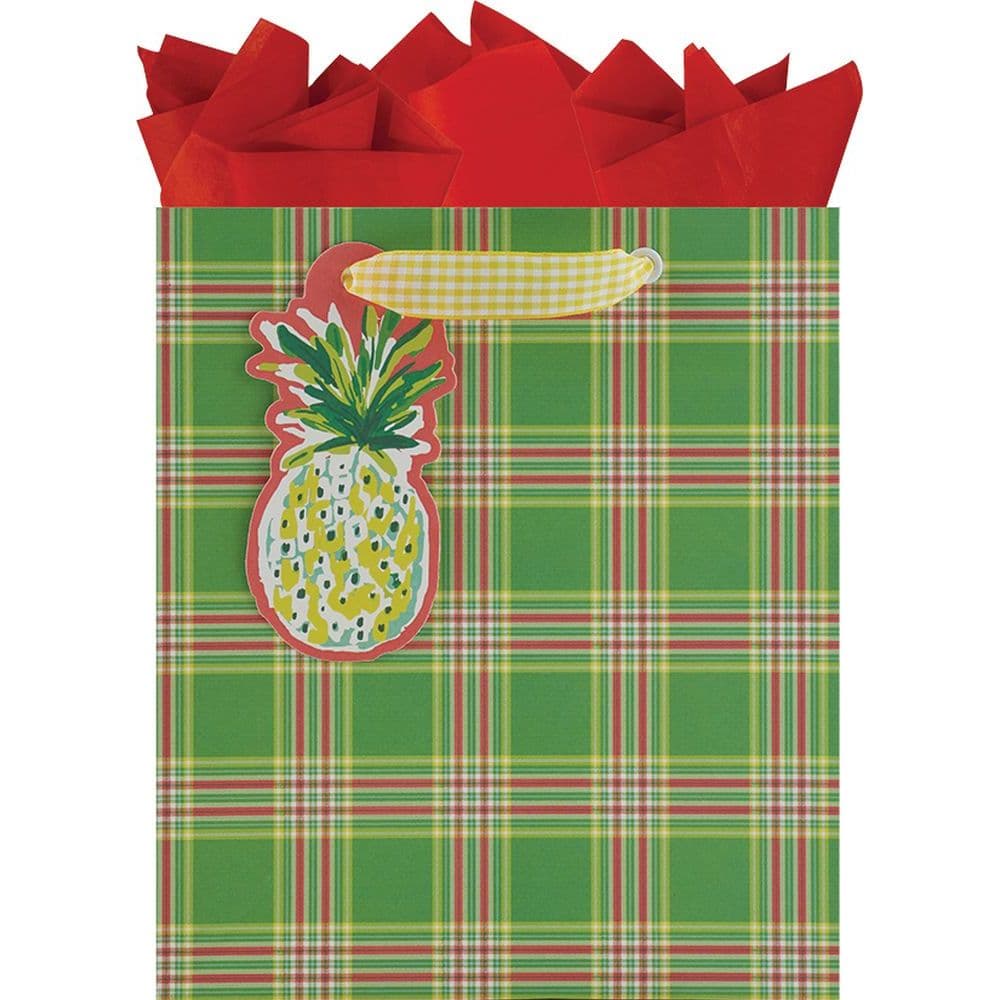 Dolce Vita Pineapple Plaid Small Gift Bag Main Product  Image width="1000" height="1000"