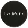 image Fitness Disc Sliders Black Main Product  Image width="1000" height="1000"