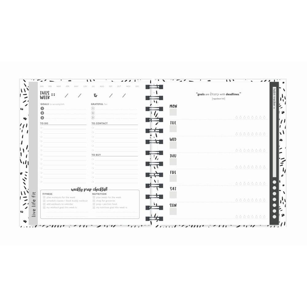 Weekly Undated Planner Floral 3rd Product Detail  Image width=&quot;1000&quot; height=&quot;1000&quot;