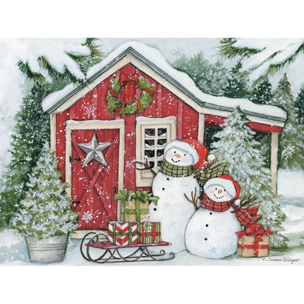 Snowmans Farmhouse Popup Card 2nd Product Detail  Image width=&quot;1000&quot; height=&quot;1000&quot;