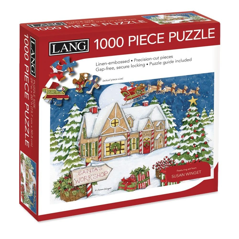 Santas Workshop 1000pc Puzzle Main Product  Image width="1000" height="1000"