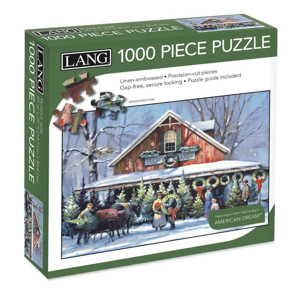 Christmas At The Flower Market 1000 Piece Puzzle Main Product  Image width="1000" height="1000"