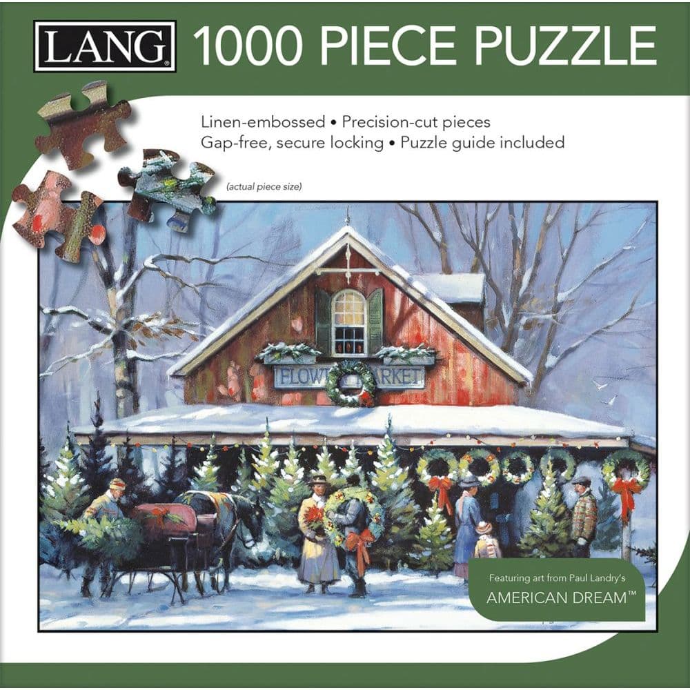 Christmas At The Flower Market 1000 Piece Puzzle 2nd Product Detail  Image width="1000" height="1000"
