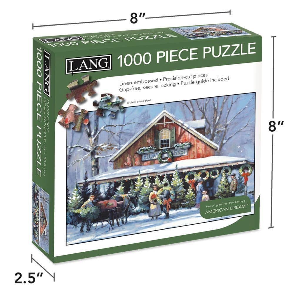 Christmas At The Flower Market 1000 Piece Puzzle 5th Product Detail  Image width="1000" height="1000"