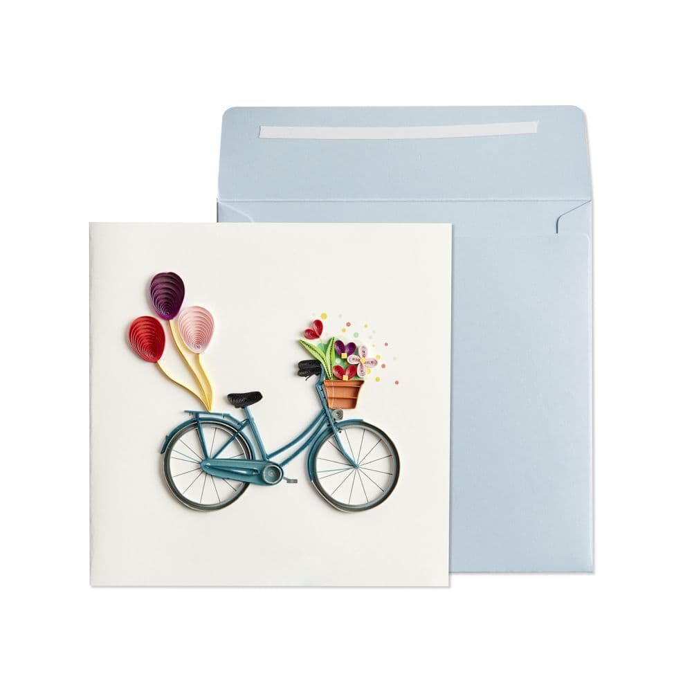 Bike With Flowers Greeting Card Main Product  Image width=&quot;1000&quot; height=&quot;1000&quot;