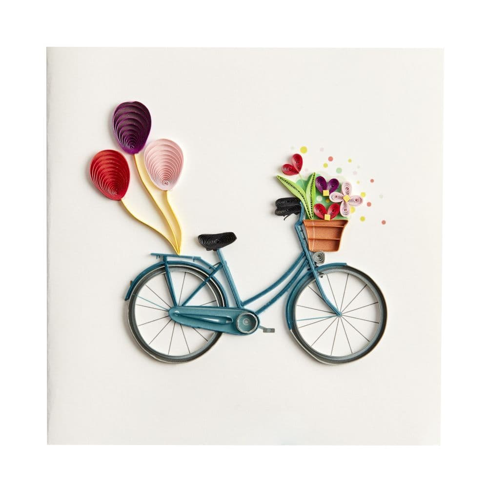 Bike With Flowers Greeting Card 2nd Product Detail  Image width=&quot;1000&quot; height=&quot;1000&quot;