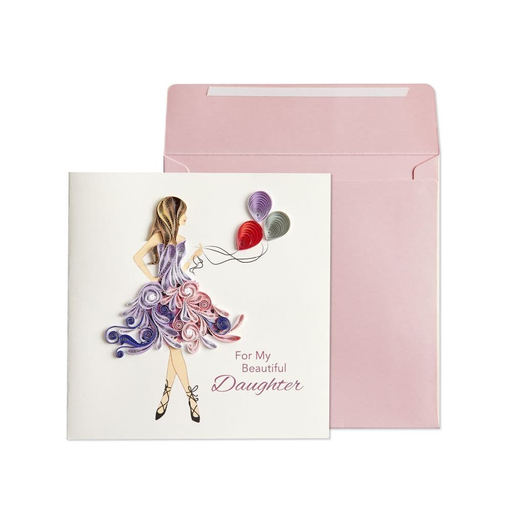 Daughter With Balloons Greeting Card Main Product  Image width=&quot;1000&quot; height=&quot;1000&quot;